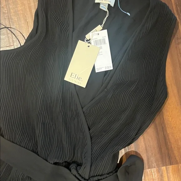 New Elie Tahari Black Maxi Dress size M - Picture 13 of 13